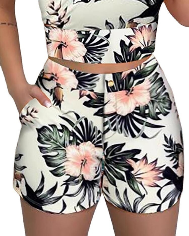 Pantaloni caldi stampati blouse set estivo 2 pezzi abito con tessuto di lana