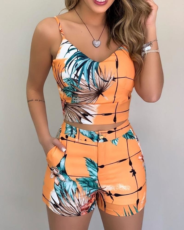 Pantaloni caldi stampati blouse set estivo 2 pezzi abito con tessuto di lana
