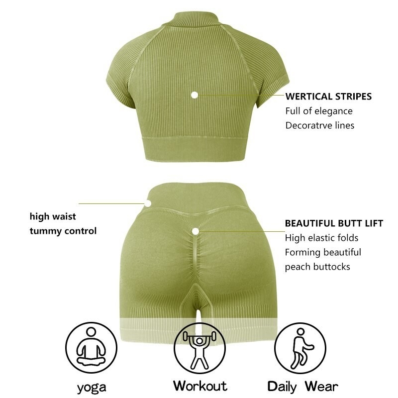 Collare a tacchetti Set yoga donna Abbigliamento sportivo Calze sportive Abbigliamento da allenamento Giocattori abito